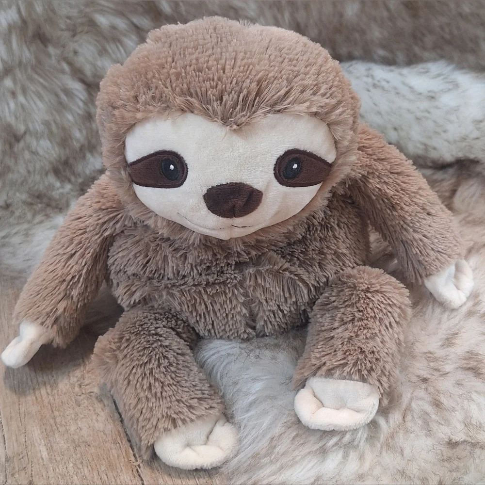 Warmies Sloth Plush Microwaveable Heated Stuffed Animal Weighted Cozy Therapy - Picture 3 of 9